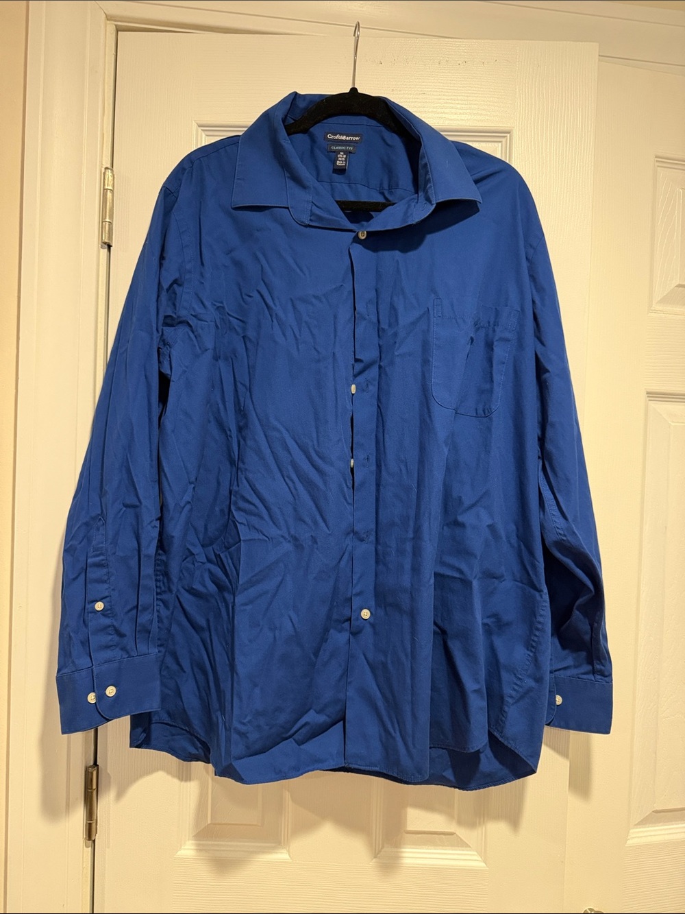 croft & barrow Men's Royal Blue Button-Up Shirt
